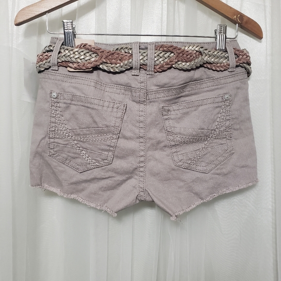 NWT Wallflower Sz 7 Shorty Shorts Stone Grey - Picture 3 of 11